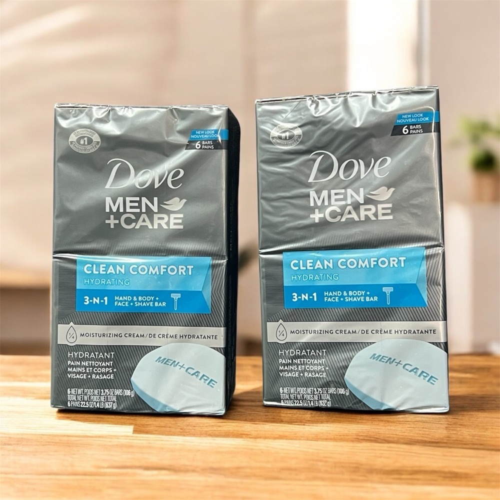 Dove Men+Care Clean Comfort Hydrating 3-in-1 Bar